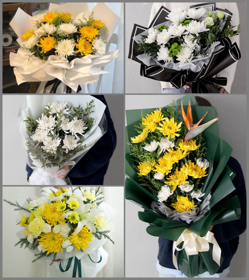 四川成都邛崃市临济镇白事花束代送